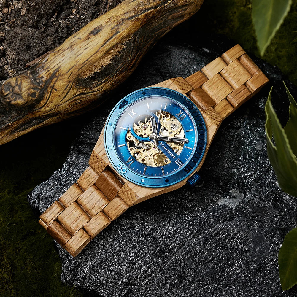 Luxury Fashion Men's Watches with Automatic Movement Mechanical Wrist Watches from BOBO BIRD the Hottest Gifts for Father's Day